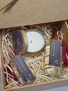Kit Alumiar Exclusivo – Home Spray 60ml, Vela Aromática 90g e Água de Lençol