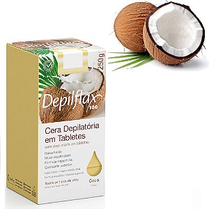 Cera Depilatória em Tabletes Coco Depilflax 250g