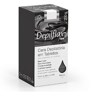 Cera Depilatória em Tabletes Negra Depilflax 250g