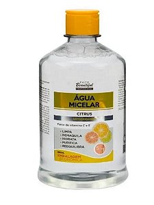 Água Micelar Citrus Antioxidante Vitaminas C e E Limpeza