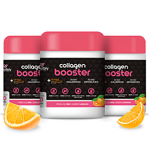 KIT Collagen Booster Vitalbly 3 Laranja