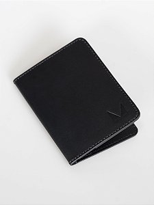 Carteira Couro Antifurto MVCK Preto Fosco