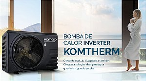 Trocador de Calor Para Piscinas Até 75 Mil Litros Inverter Wifi Komeco KOBC 075QC G1