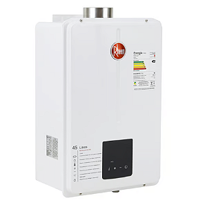Aquecedor Rheem Digital - Vazão 45 Litros - Branco GN