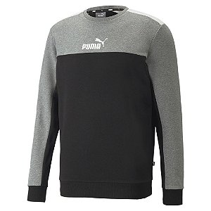 Moletom Blusa Puma Block Crew Masculino