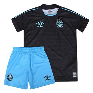Kit Infantil Grêmio Of 3 Camisa e Calção 2024/25