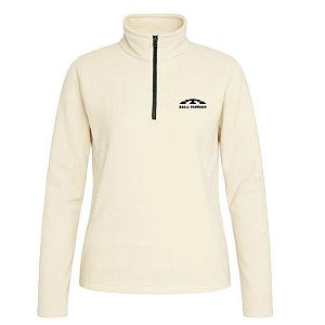 Casaco Bull Terrier Fleece Com Ziper Curto Feminino
