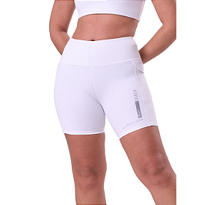 Bermuda Signature Samba 3 Bolsos 15cm All White Authen Feminino