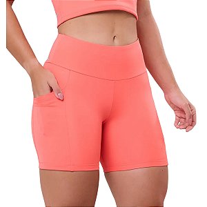 Bermuda Authen Essential Run Stamina 3 Bolsos 15cm Feminino