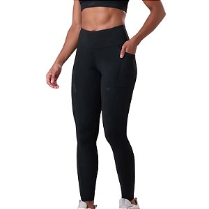 Legging Grit Bossa 3 Bolsos Authen Blackout Feminino