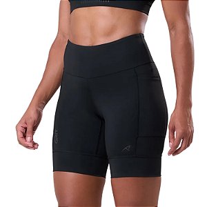 Bermuda Grit Bossa 3 Bolsos 18cm Blackout Feminino