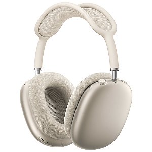Apple AirPods Max (MWW53AM/A) USB‑C – Fone Over‑Ear Starlight com ANC Pro