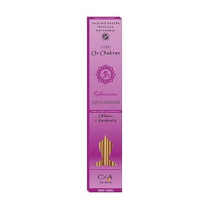 Incenso Vareta os Chakras - Coronário - Olibano e Mirra 10 Varetas - Cia do Aroma