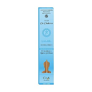Incenso Vareta os Chakras - Laríngeo - Erva Doce e Limão Siciliano 10 Varetas - Cia do Aroma