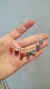 Pulseira prateada 7 Chacras