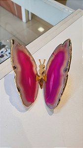 Borboleta com Banho Dourado - Agata Rosa