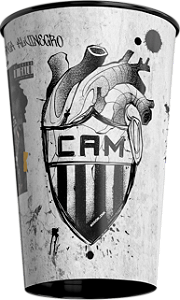 Copo do Galo - Coração Alvinegro 2025 - Preto - 550ml