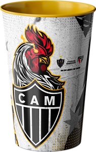Copo do Galo - Jogo Galo x São Paulo - Brasileirão 2025 dia 06/04/2025 - Amarelo - 550ml