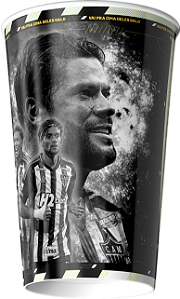 Copo do Galo - Jogo Galo x Vitória - Brasileirão 2025 dia 13/04/2025 - Branco - 550ml