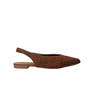 Sapatilha Slingback Café
