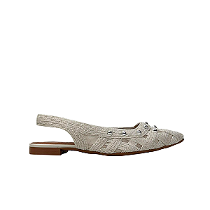 Sapatilha Slingback Off White