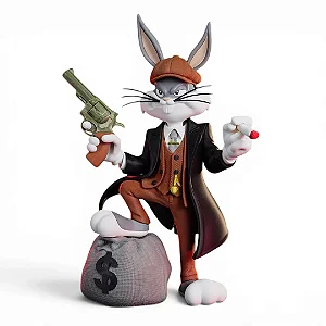 Pernalonga Peaky Blinders - Looney Tunes Action Figure Colecionável