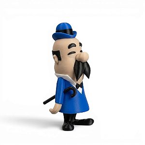 Boneco Inspetor Willoughby Action Figure Colecionável 13cm Turma do Pica-Pau