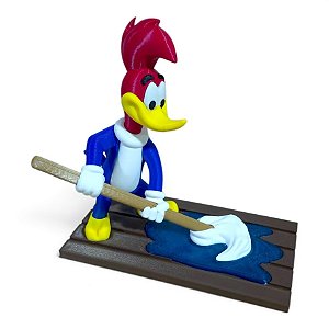 Pica Pau Passando Pano Meme Action Figure Colecionável 13cm