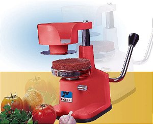 Hamburgueira Manual Hp 112 Vermelha - Modelador De Hamburguer