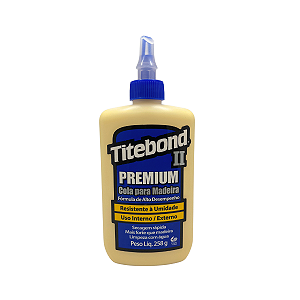 Cola p/ Madeira Titebond II Premium Wood Glue 258G AZUL 35003