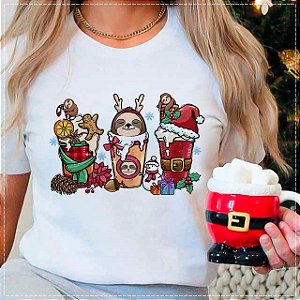 Camiseta Feliz Natal - Preguicinha