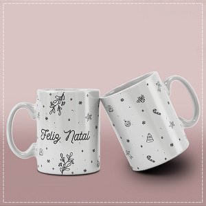 Caneca Feliz Natal - minimalista 4