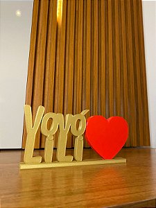 Letreiro personalizado com nome e figura a sua escolha