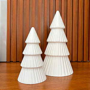 Duo Árvores Natalinas – Kit Decorativo Minimalista