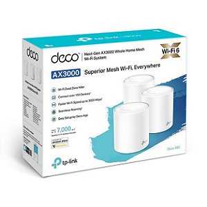 Access Point, Roteador, Sistema Wi-Fi 6 Mesh TP-Link Deco X60 KIT C/3