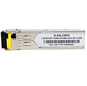 SFP 1.25G 80KM BiDi LC DDM TX1550NM/RX1490NM S-54LC80D