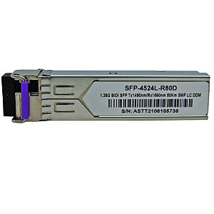 SFP 1.25G 80KM BiDi LC DDM TX1490-RX1550NM 4524L-R80D
