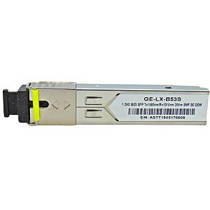 SFP 1.25G 20KM BiDi SC DDM TX1550-RX1310NM GE-LX-B53S