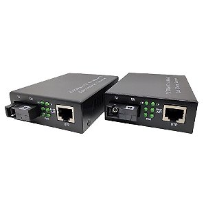 Conversor de Mídia 20km 10/100M HL-1111S-20A/B Single Fiber PAR