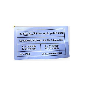 Patch Cord E2000-UPC SC-UPC Single Mode SX 3.0MM 2M LSZH