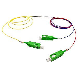 Splitter Hibrido 1x2 FBT 30-70% + 1x9 SC-APC PLC