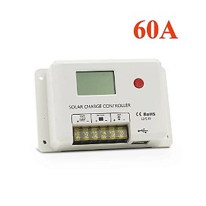 Controlador Solar PWM 60A 12V/24V 2USB HC2460