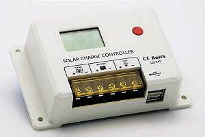 Controlador Solar PWM 20A 12V/24V 2USB HC2420