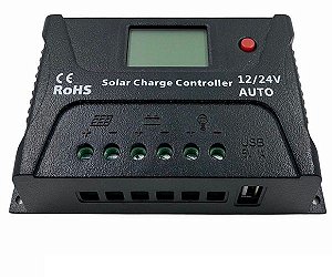 Controlador Solar PWM 20A  12V/24V SR-HP2420-S