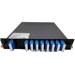 DWDM MUX DEMUX 100G 16CH Dual Fiber C41-C56 LC-UPC LGX
