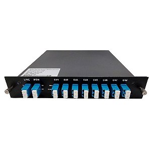 DWDM MUX DEMUX 100G 8CH Dual Fiber C41-C48 LC-UPC LGX