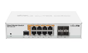 Switch Smart Mikrotik CRS112-8P-4S-IN 8 Giga PoE 160W EU L5
