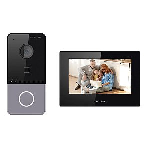Kit Interfone IP com Video Hikvision DS-KIS605-P