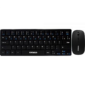 Kit Teclado + Mouse Sem Fio Satellite Ak-731G - Preto (Português)