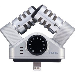 Microfone Estéreo Zoom Iq6-Ios Lightning Para Dispositivos Ios